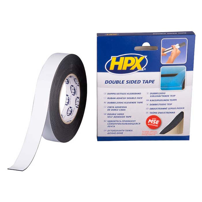 HPX, Doppelklebe Tape Schwarz, 25mm x 10m