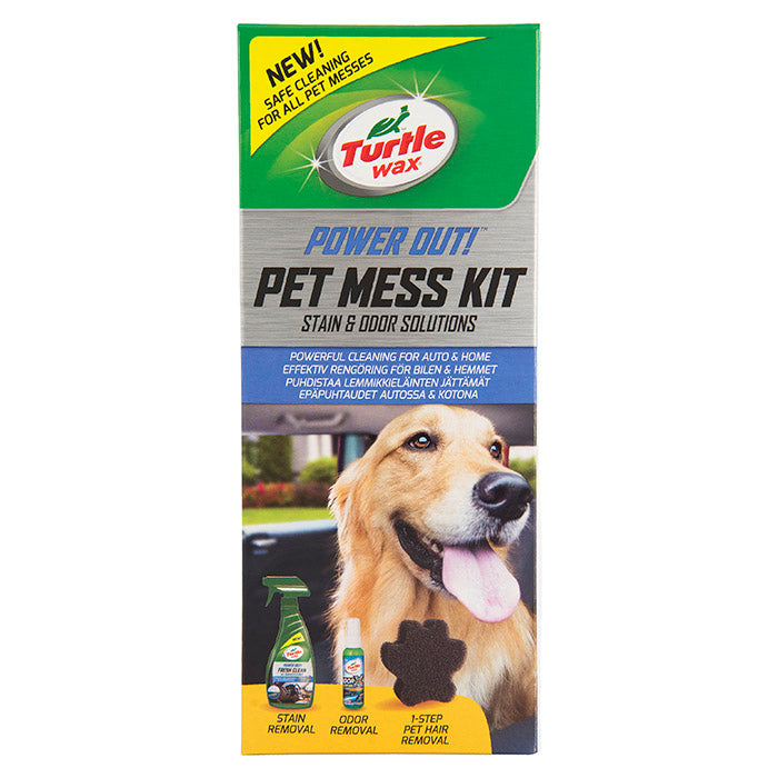 Turtle Wax Power Out Pet Mess Kit Pulizia Dopo il Cane