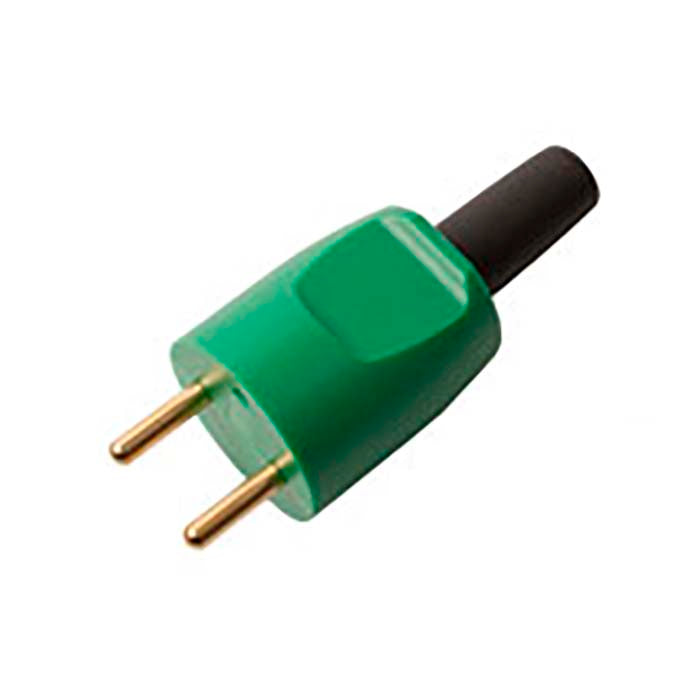 Elworks, Spina S8 Senza Terra Rinforzata 10/250v Verde Maschio