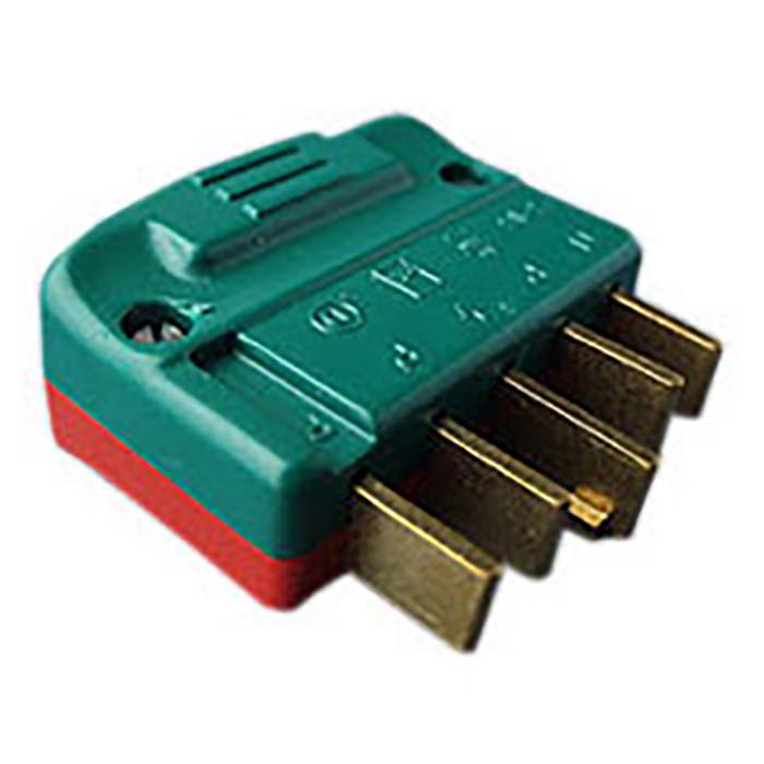Elworks, Spina s16 440v 3p+n+j Dritta. Rosso/Verde Maschio