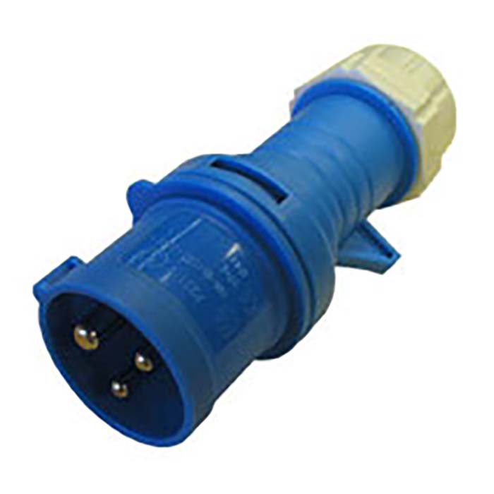 Elworks, Spina Cee 16/250v ip44. Blu
