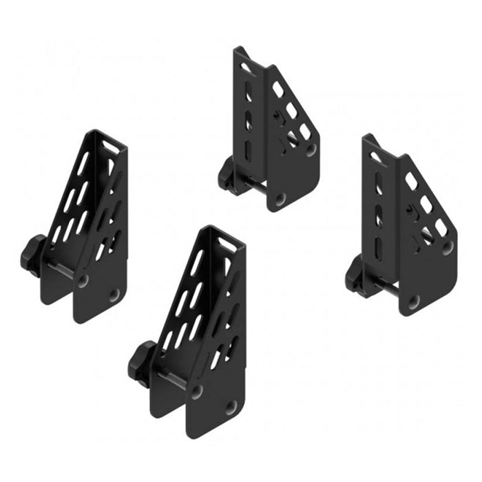 Cruz, Laststop Set de 10 cm pour Barres en Acier 30X20 - 4 Pièces