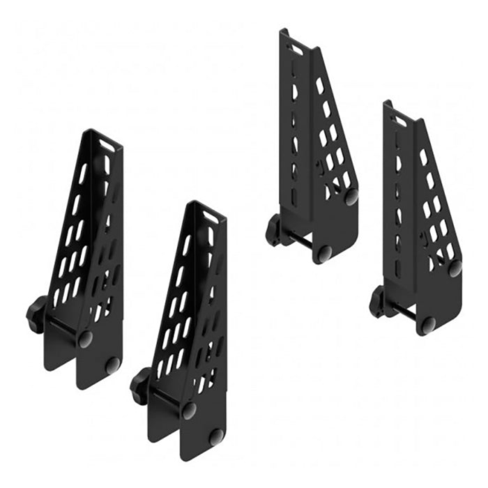 Cruz, Set di Fermi Carico 18 cm per Supporti in Acciaio 35X35 - 4 pz.