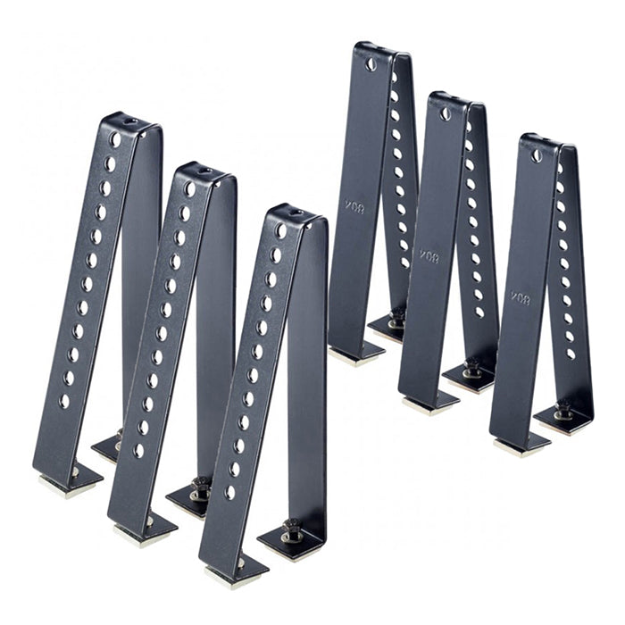 Cruz, Laststop Set 18 cm per Barre in Alluminio - 6 pz.