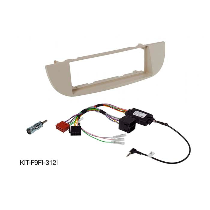 Alpine, 9" Mounting Kit Fiat 500 - Pre-Facelift/ivory